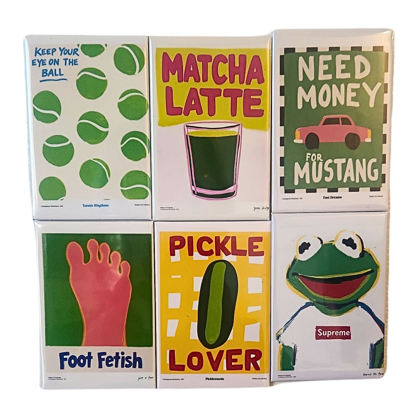 🌟 Pop Culture Mix Refrigerator Magnets - Set of 6