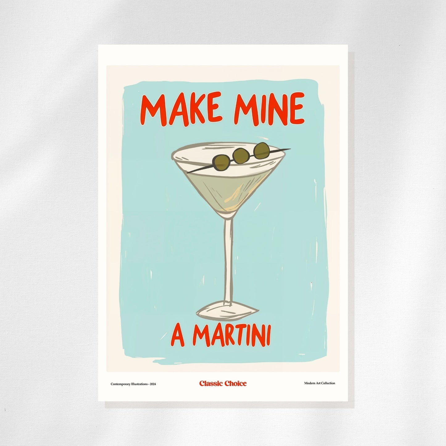 Make Mine a Martini - 2x3 Inch Magnet