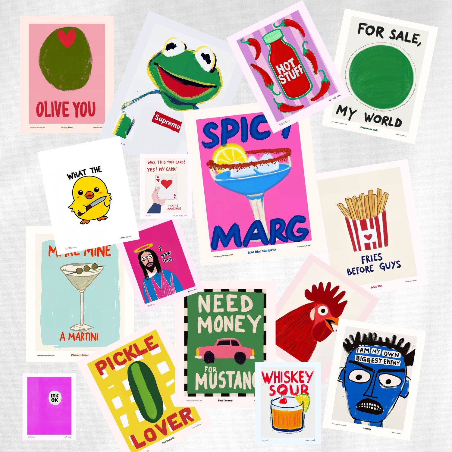 Quirky Artwork Magnets