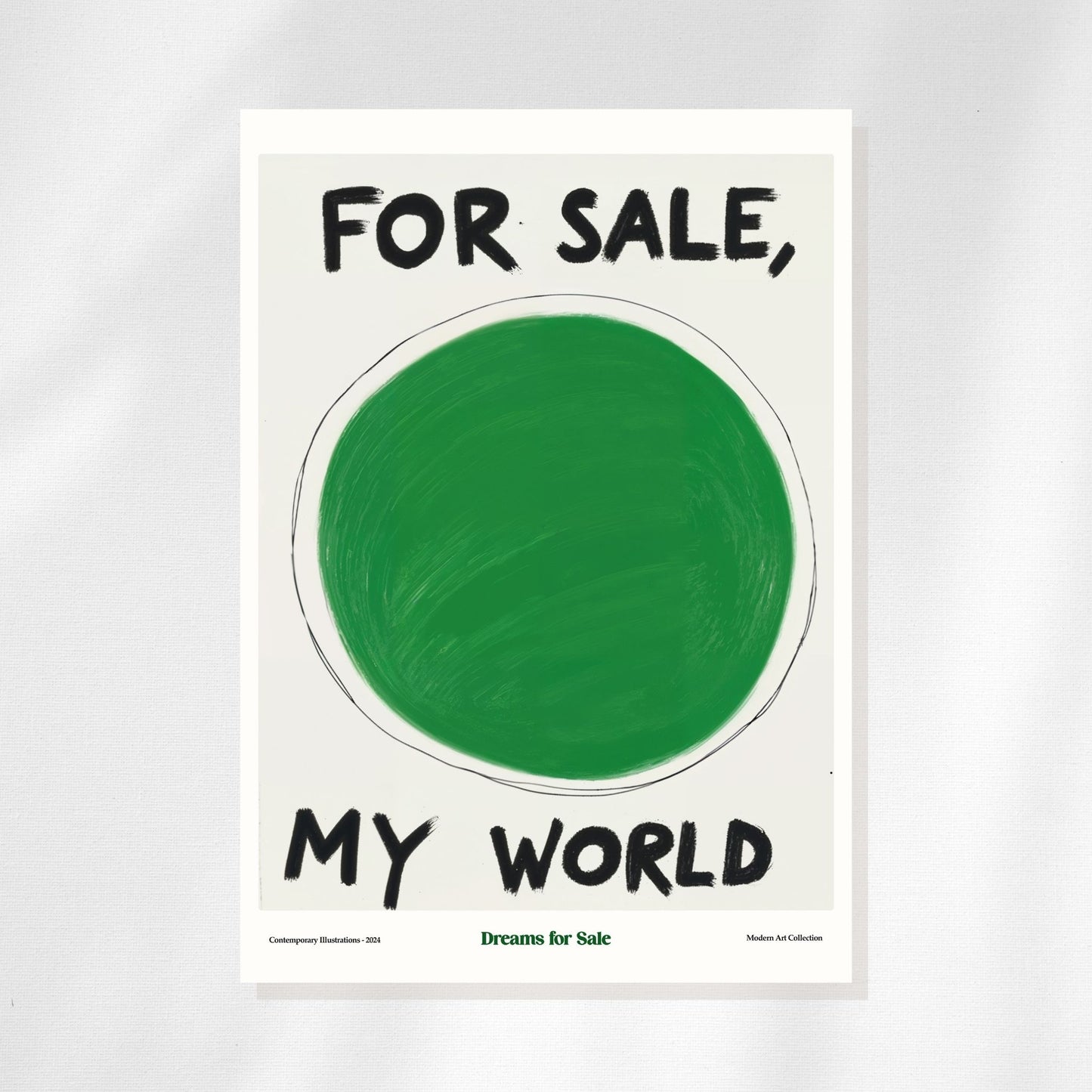 For Sale, My World Refrigerator Magnet