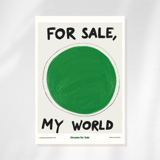 For Sale, My World Refrigerator Magnet