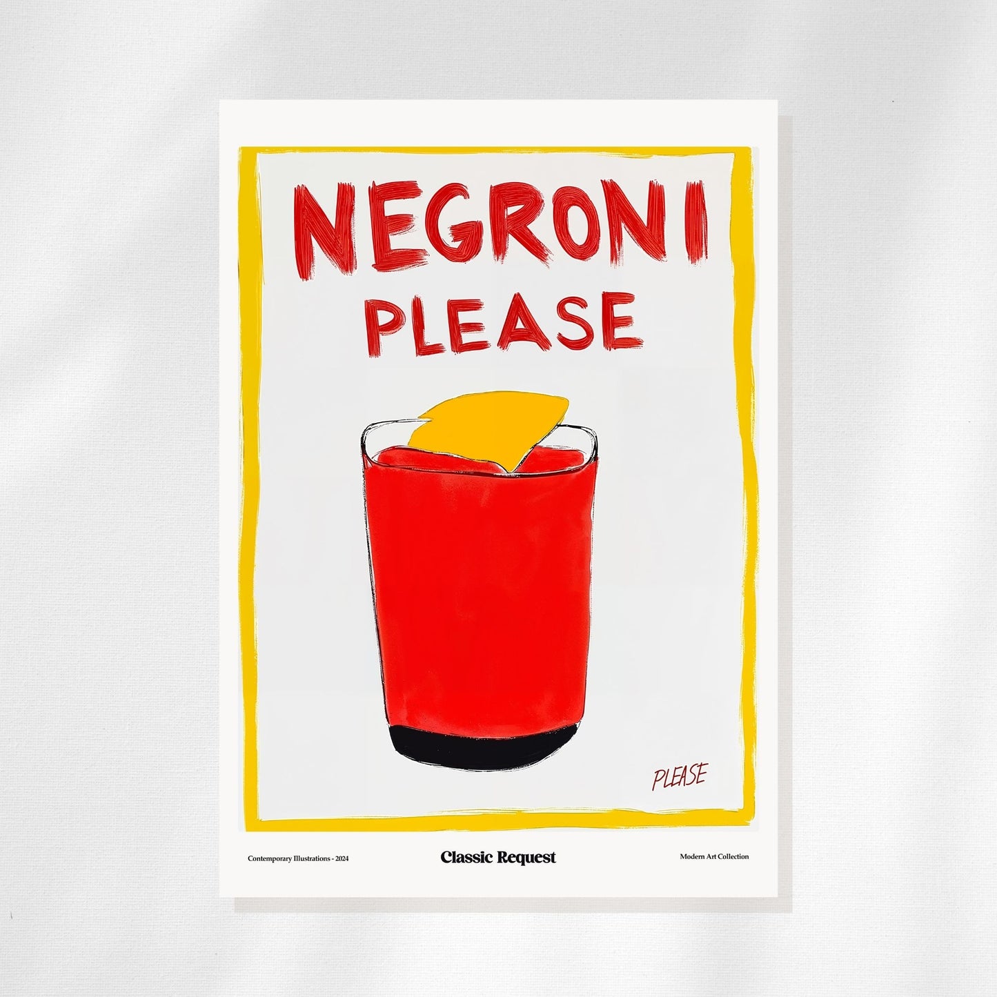 Negroni Please - 2x3 Inch Magnet
