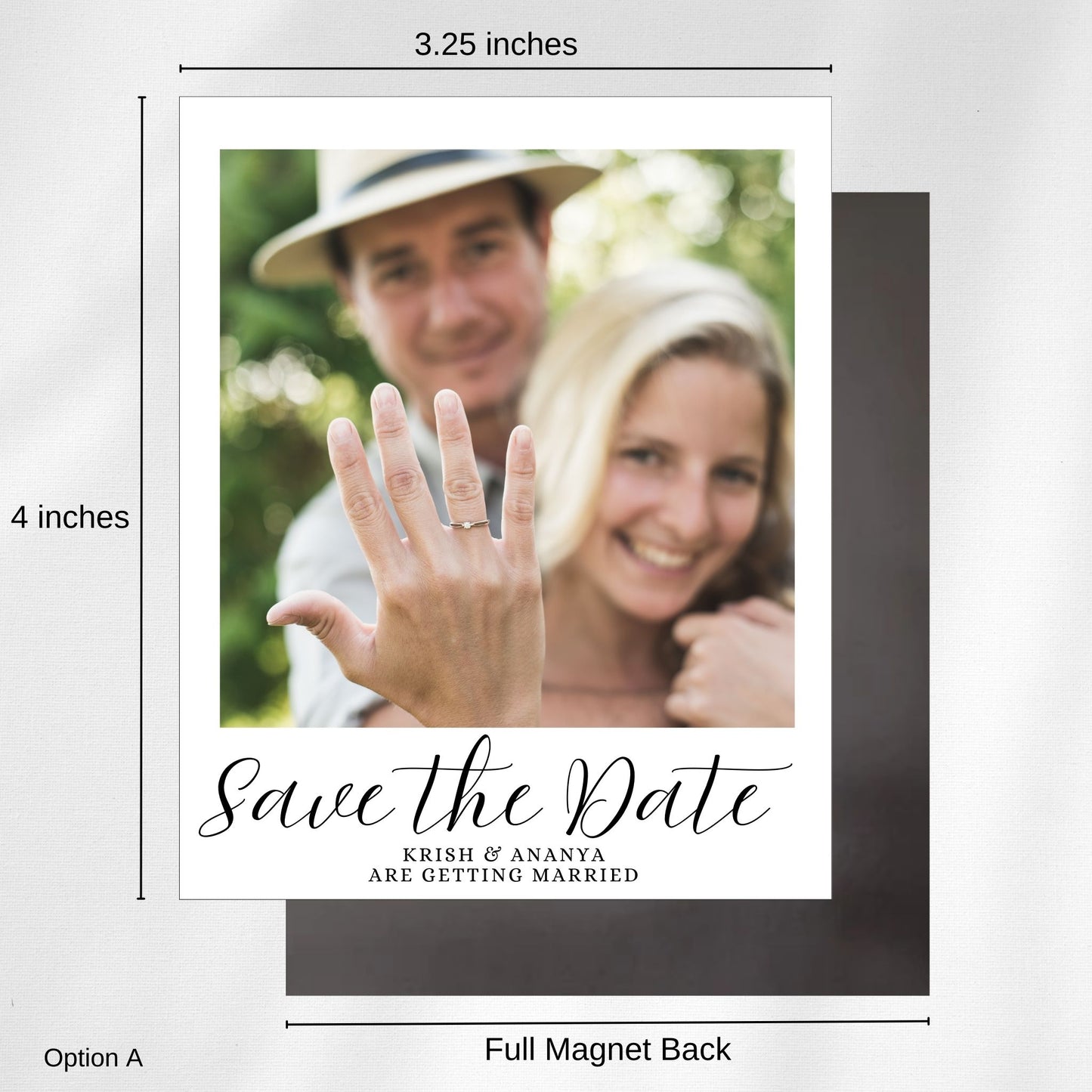 Save the Date Polaroid Style Magnets