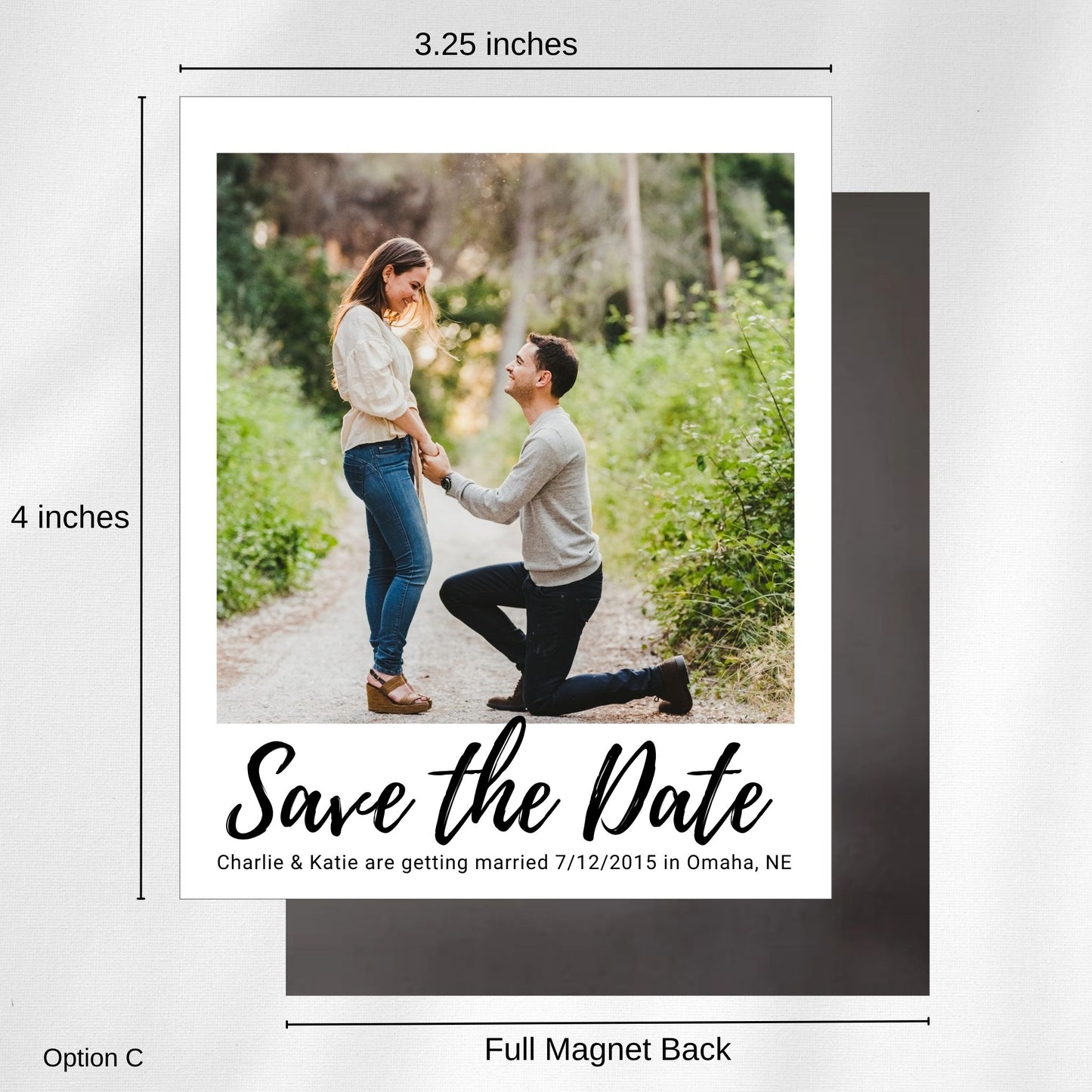 Save the Date Polaroid Style Magnets