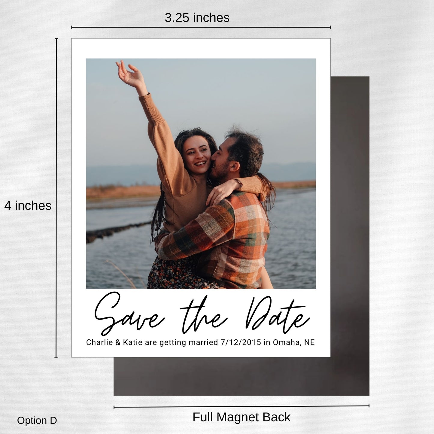 Save the Date Polaroid Style Magnets